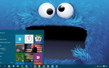 Cookie Monster win10 theme