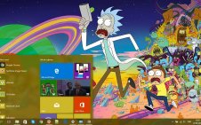 Rick and Morty win10 theme