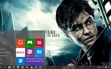 Harry Potter and the Deathly Hallows win10 theme