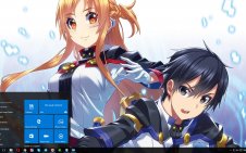 Sword Art Online The Movie: Ordinal Scale win10 theme