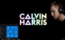 Calvin Harris win10 theme