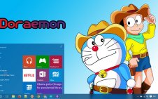 Doraemon win10 theme