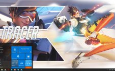 Tracer (Overwatch) win10 theme