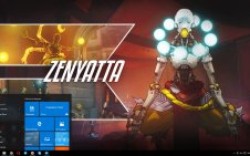 Zenyatta (Overwatch) win10 theme