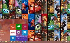 Pixar win10 theme