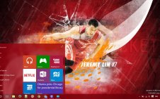Jeremy Lin win10 theme