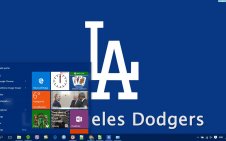 Los Angeles Dodgers win10 theme
