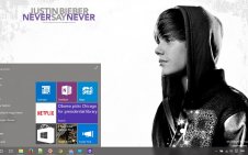 Justin Bieber: Never Say Never win10 theme