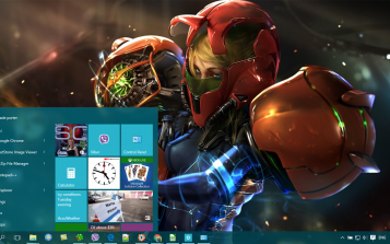 Metroid Theme Desktop