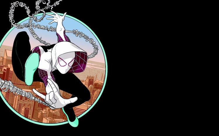 Spider-Gwen Windows 10 Theme - themepack.me