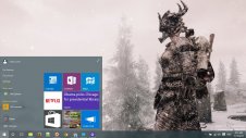 The Elder Scrolls V Skyrim windows theme