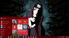 Itachi Uchiha windows theme