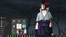 Sasuke Uchiha windows theme