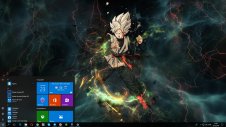 Goku Black windows theme