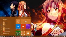 Asuna Yuuki windows theme