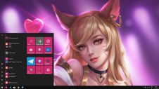 Ahri (LOL) windows theme