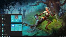 Ciri (The Witcher) windows theme