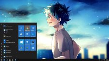 Izuku Midoriya windows theme