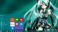 Hatsune Miku windows theme