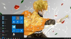 Zenitsu Agatsuma windows theme