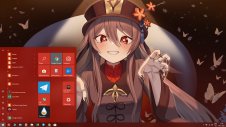 Hu Tao (Genshin Impact) windows theme