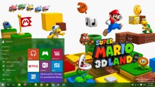 Super Mario 3D Land windows theme