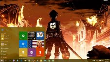 Attack On Titan windows theme