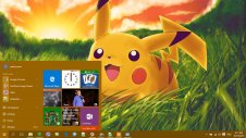 Pikachu windows theme