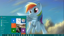 Rainbow Dash windows theme