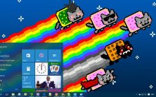 Nyan Cat win10 theme