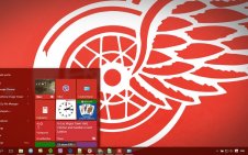 Detroit Red Wings win10 theme