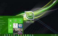 Linux Mint win10 theme