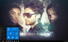 Thirty Seconds to Mars win10 theme