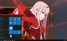 Darling in the FranXX win10 theme