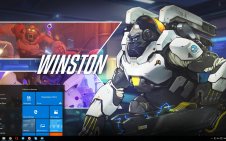Winston (Overwatch) win10 theme