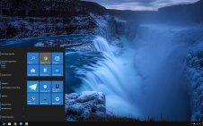 Forest Waterfall win10 theme