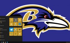 Baltimore Ravens win10 theme