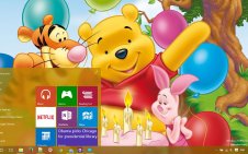 Winnie the Pooh win10 theme