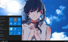 Weathering With You win10 theme