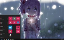 Madoka Kaname win10 theme