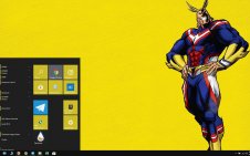 All Might win10 theme
