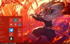 Kyojuro Rengoku win10 theme