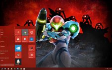 Metroid Dread win10 theme