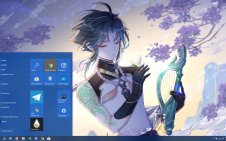 Xiao (Genshin Impact) win10 theme