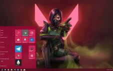 Viper (Valorant) win10 theme