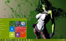 She-Hulk win10 theme