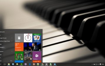 Piano Theme Desktop