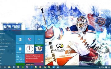 New York Rangers Theme Desktop