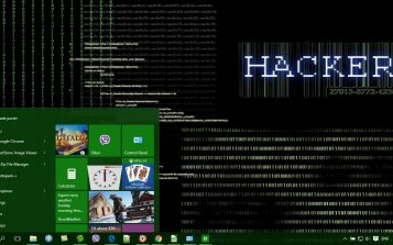 Hacker Theme Desktop