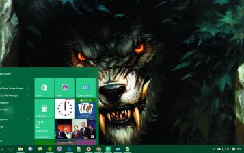 Werewolf Theme Desktop